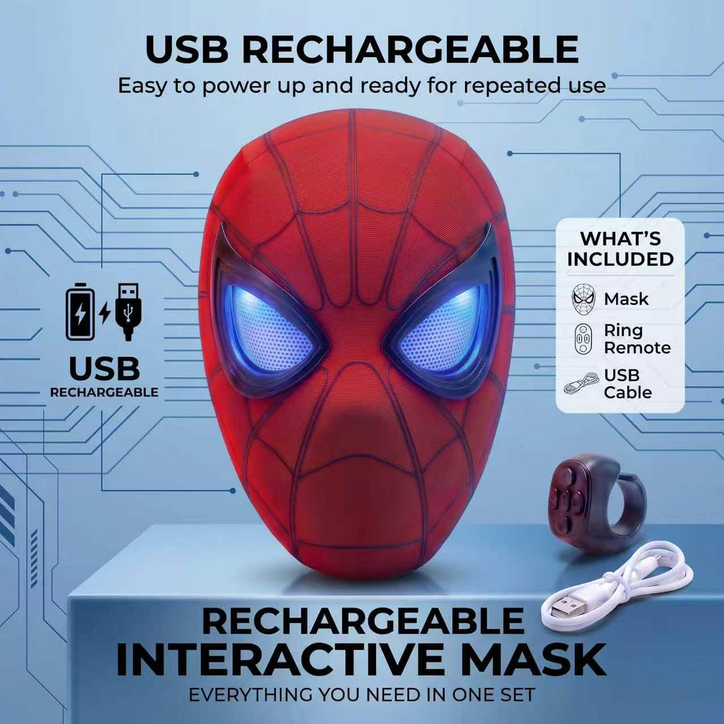 Maska S1 Spidey mrugające oczy SpiderGadżet™