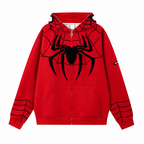 Kiminotostyle™ Spider Hoodie Zip Up
